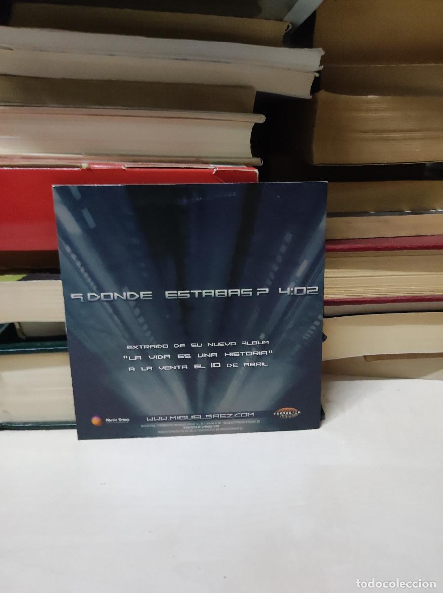 CDs de m&uacute;sica: DONDE ESTABAS MIGUEL SAEZ - Foto 2