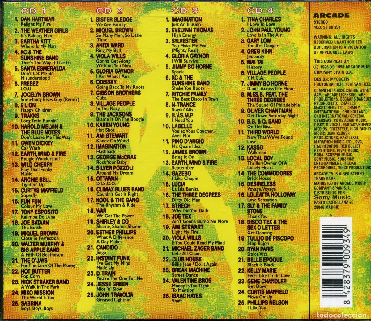 CDs de m&uacute;sica: LOS 100 MAYORES EXITOS DE LA MUSICA DISCO - Foto 2