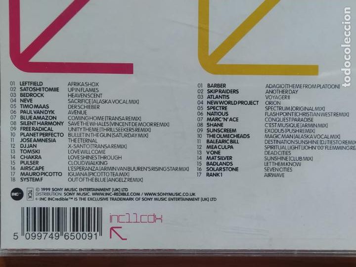 CDs de m&uacute;sica: CD GATECRASHER - DISCO-TECH (2 CDS) (ES) - Foto 3