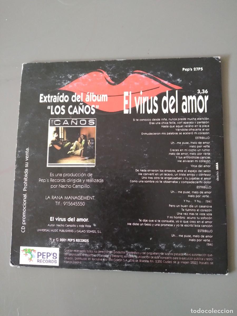 CDs de m&uacute;sica: Los Ca&ntilde;os el Virus del Amor-Cd Single- - Foto 2