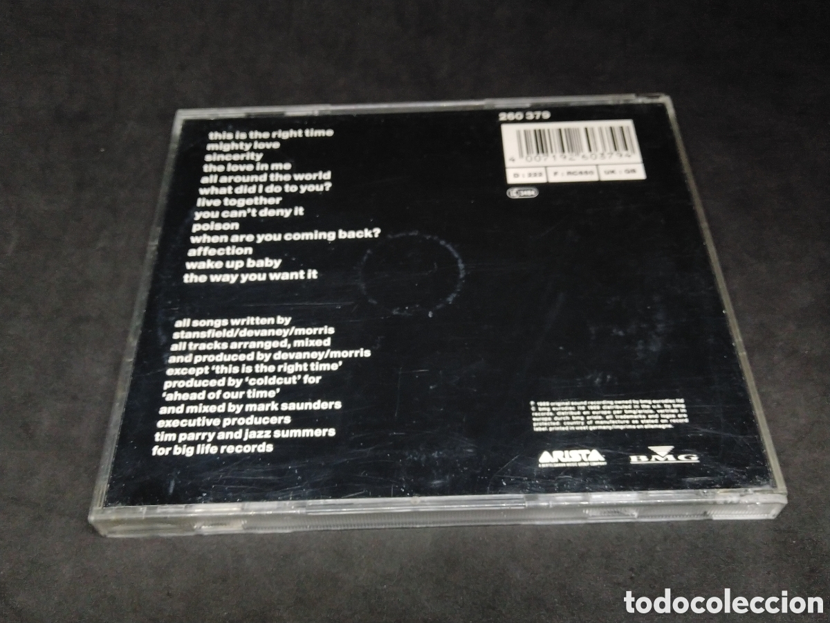 CDs de m&uacute;sica: LISA STANSFIELD - AFFECTION - CD - 1989 - DISCO VERIFICADO - Foto 2