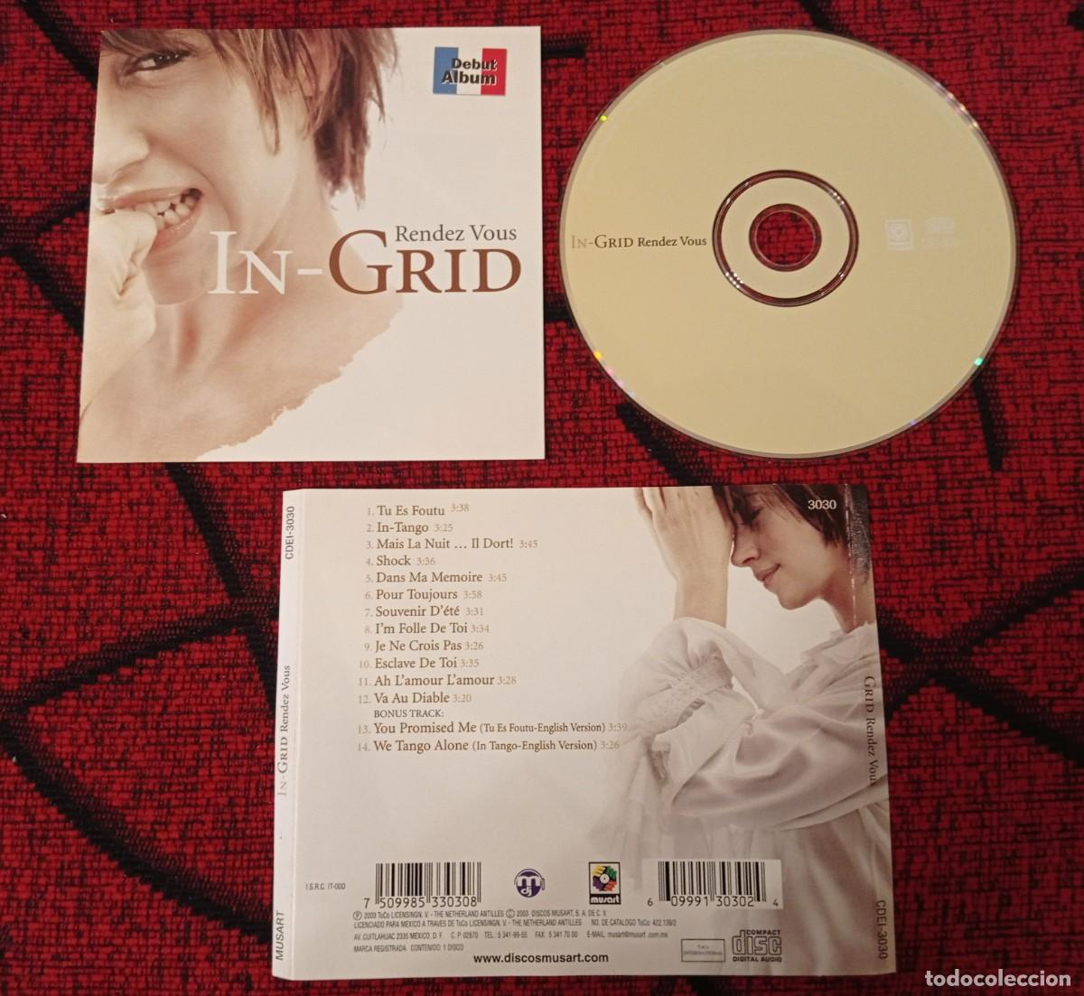 CDs de m&uacute;sica: IN-GRID ** Rendez Vous ** CD ORIGINAL 2003 MEXICO - Foto 1