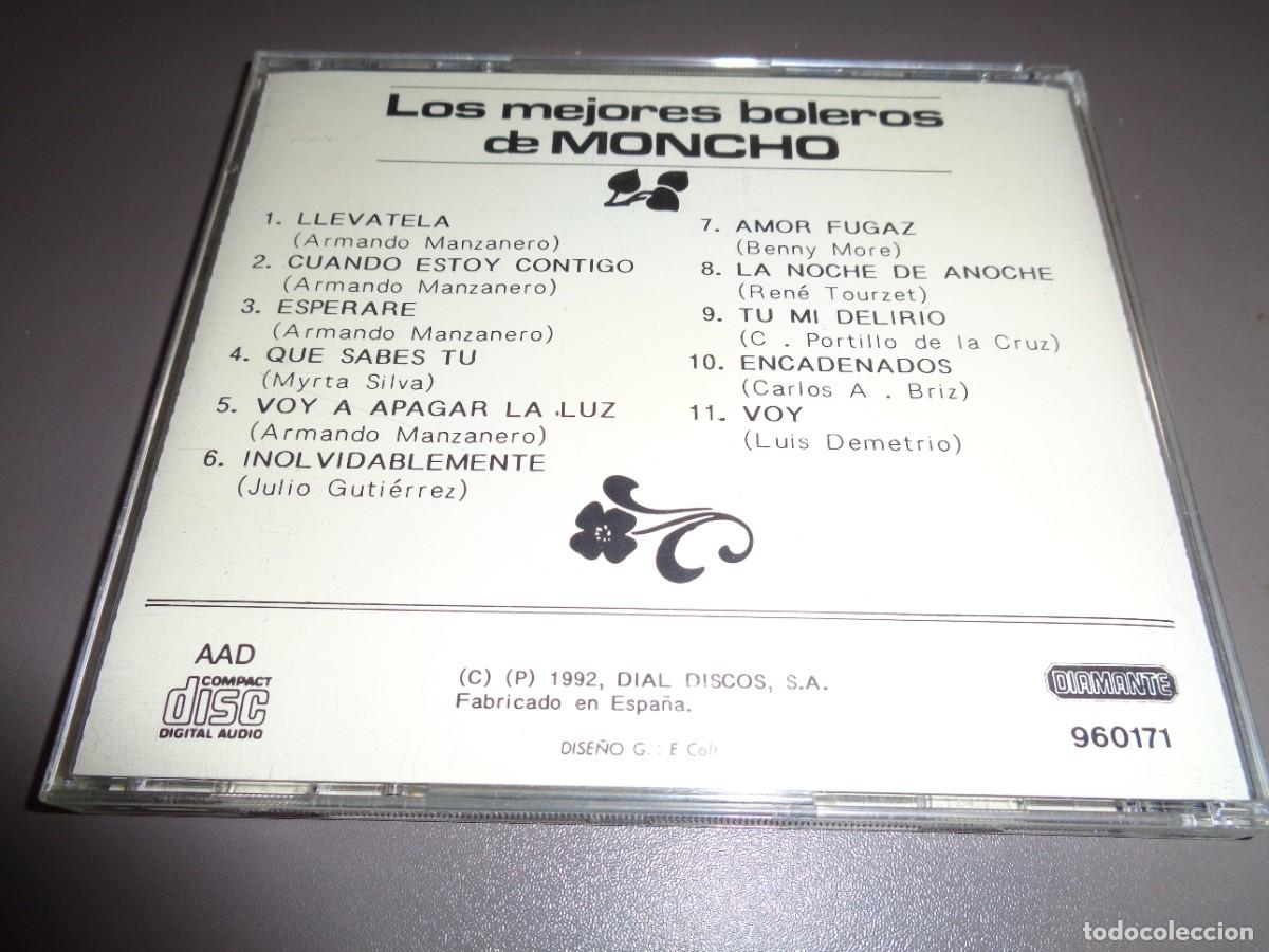 CDs de m&uacute;sica: MONCHO / LOS MEJORES BOLEROS / DIAL DISCOS / CD - Foto 2