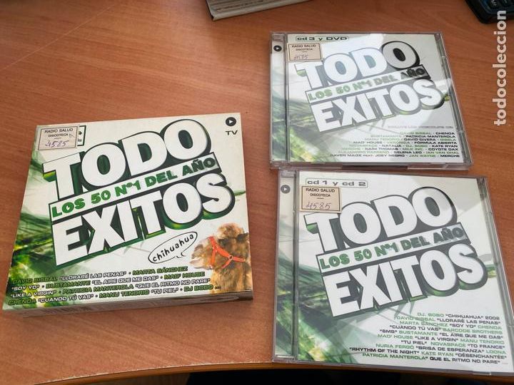 CDs de m&uacute;sica: TODO EXITOS LOS 50 N&ordm; 1 DEL A&Ntilde;O. 3 CD + 1 DVD (CDI12)