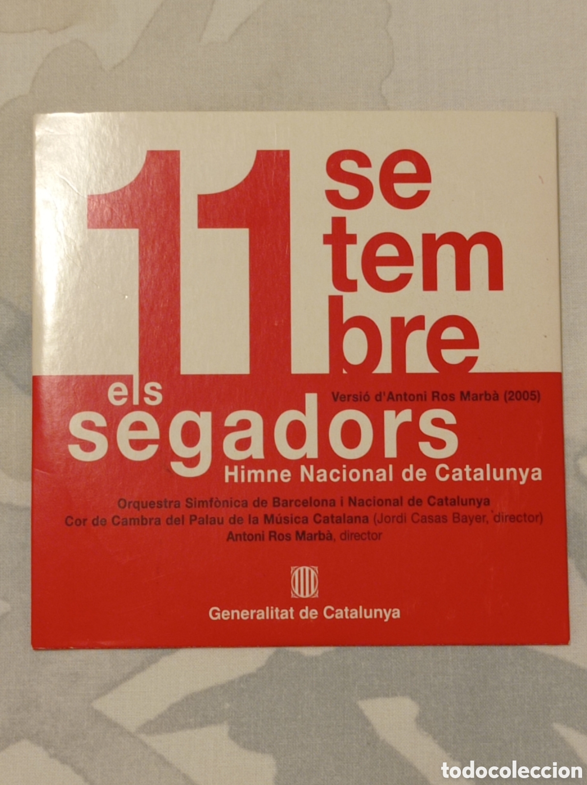 CDs de m&uacute;sica: CD 11 DE SETEMBRE - ELS SEGADORS 2005 - Foto 1