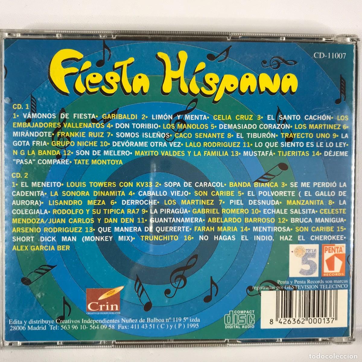 CDs de m&uacute;sica: Various ● Fiesta Hispana ● 2 x CD, Compilation - Foto 4