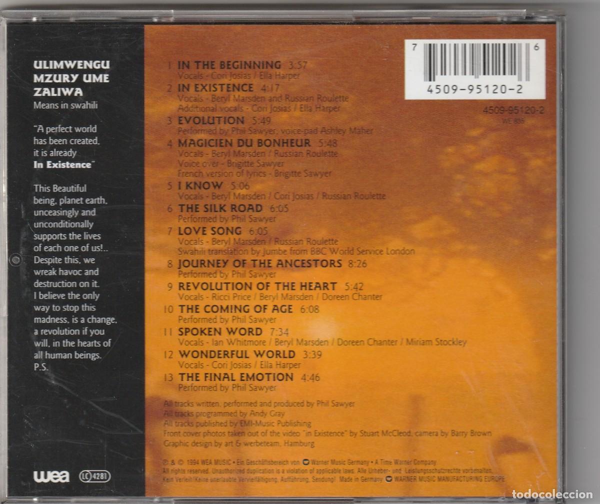 CDs de m&uacute;sica: BEAUTIFUL WORLD - IN EXISTENCE (CD WEA 1994) - Foto 2