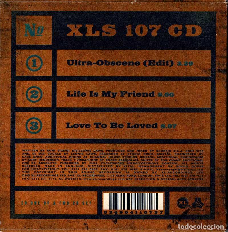 CDs de m&uacute;sica: Breakbeat Era - Ultra-Obscene. CD 1 Single - Foto 2