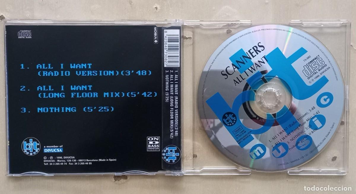 CDs de m&uacute;sica: SCANNERS - ALL I WANT CD - Foto 2