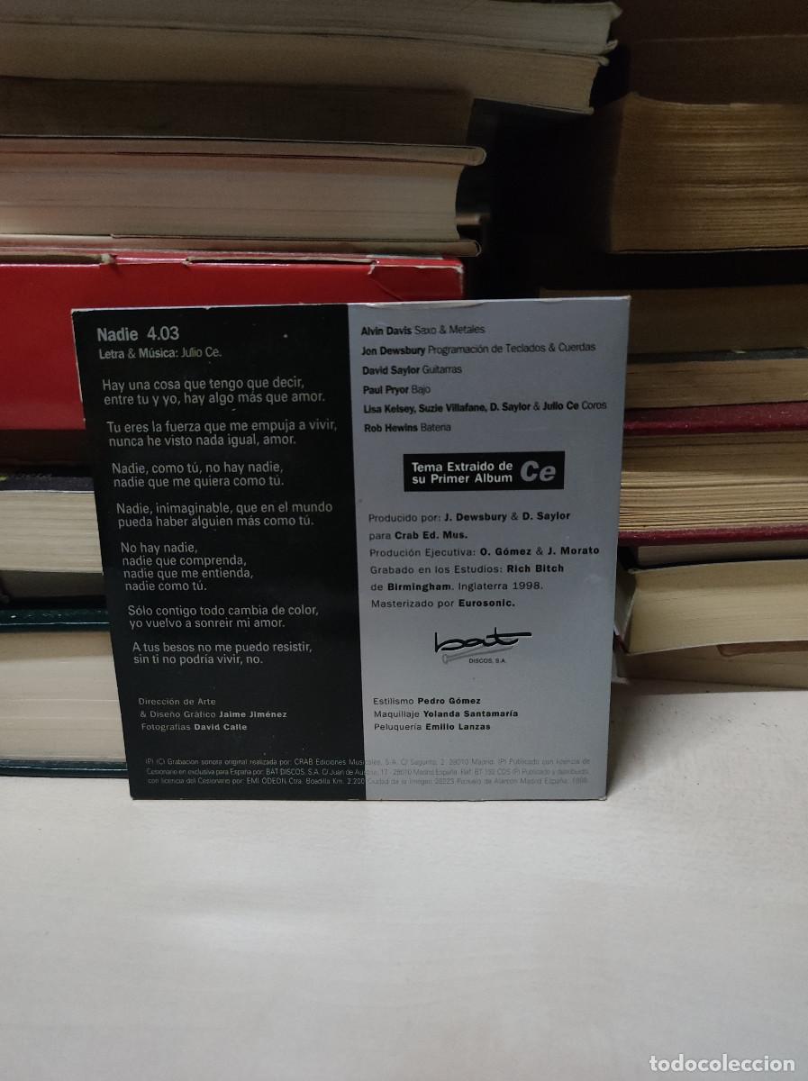 CDs de m&uacute;sica: Julio C. &ndash; Nadie - Foto 2