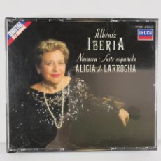 CDs de Música: ALBÉNIZ, ALICIA DE LARROCHA ● IBERIA • NAVARRA • SUITE ESPAŇOLA ● 2 X CD, ALBUM