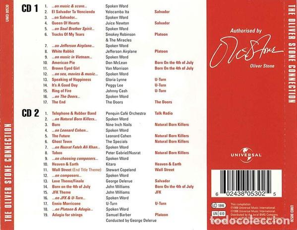 CDs de m&uacute;sica: Various &ndash; The Oliver Stone Connection -2 x CD, Compilation 1998 -PRECINTADO - Foto 2