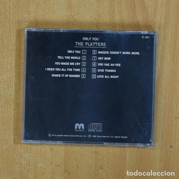 CDs de m&uacute;sica: THE PLATTERS - ONLY YOU - CD - Foto 2