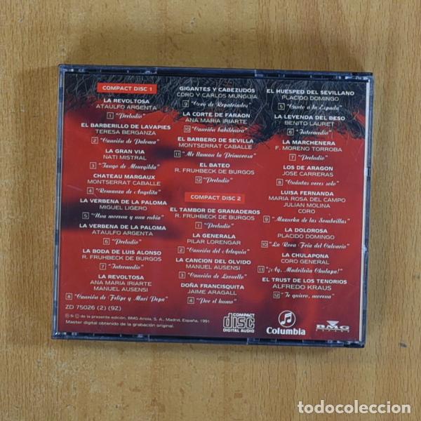 CDs de m&uacute;sica: VARIOS - LOS 24 GRANDES EXITOS DE ZARZUELA - CD - Foto 2