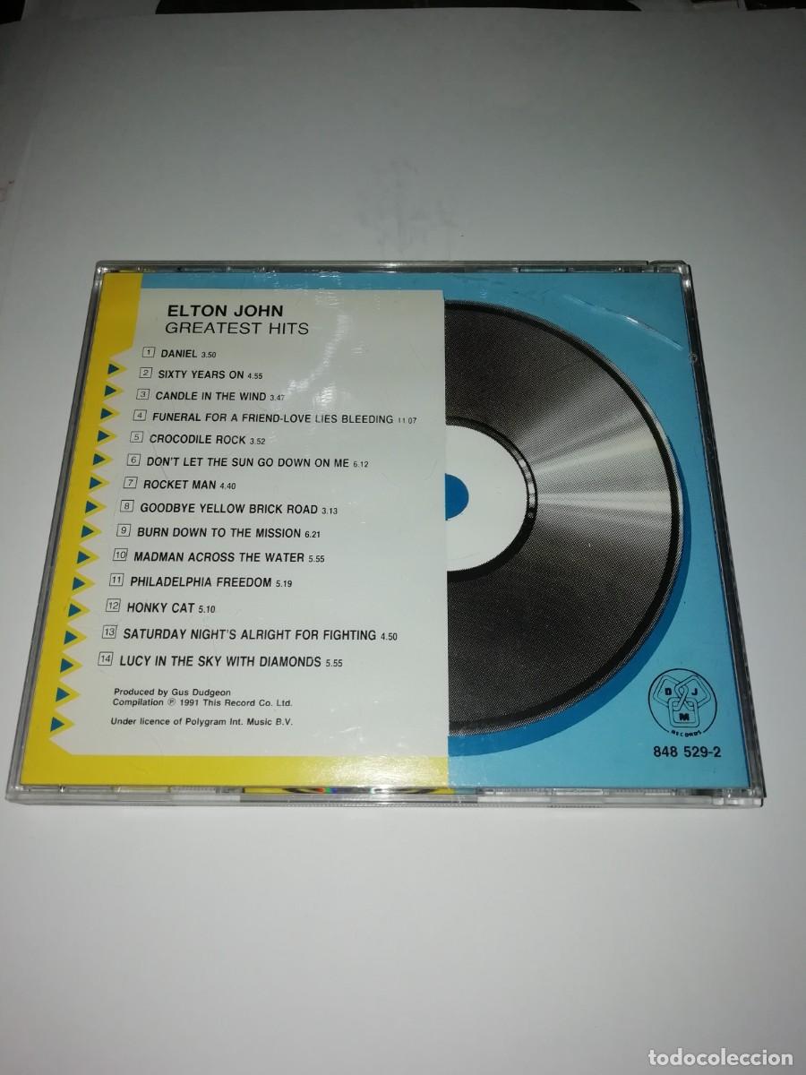 CDs de m&uacute;sica: Cd elton john greatest 1991 - Foto 2
