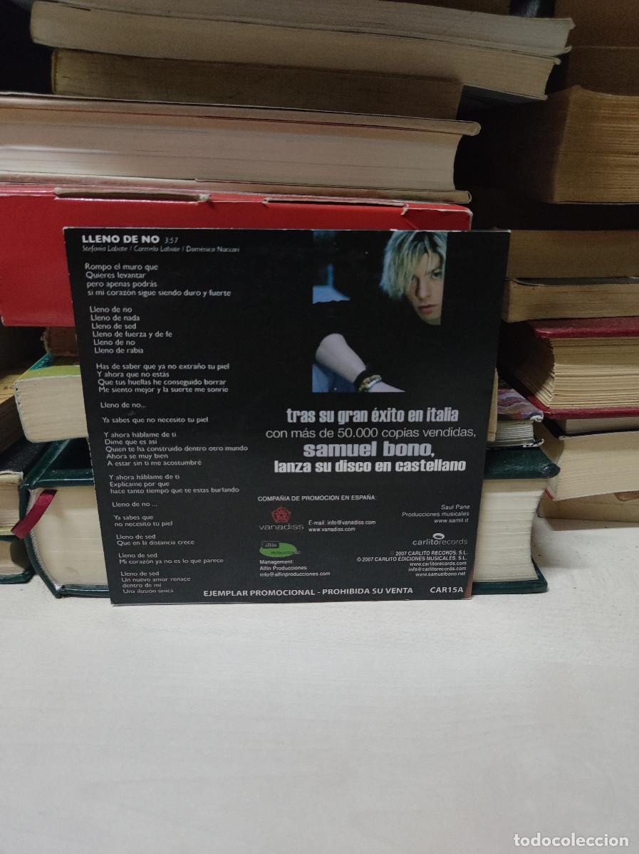CDs de m&uacute;sica: SAMUEL BONO LLENO DE NO - Foto 2