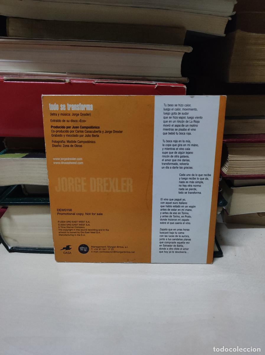 CDs de m&uacute;sica: Jorge Drexler &ndash; Todo Se Transforma - Foto 2