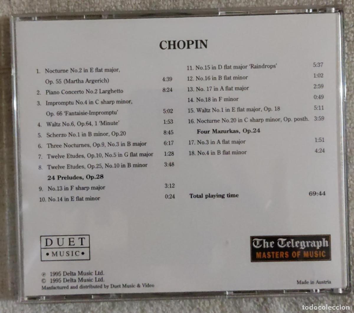 CDs de m&uacute;sica: CHOPIN. - Foto 2