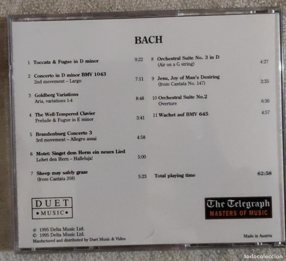 CDs de m&uacute;sica: BACH. - Foto 2
