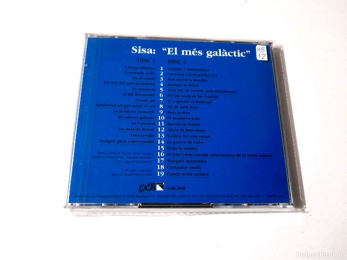 CDs de m&uacute;sica: SISA &rdquo;EL MES GALACTIC&rdquo; 2CD 33 TRACKS - Foto 2