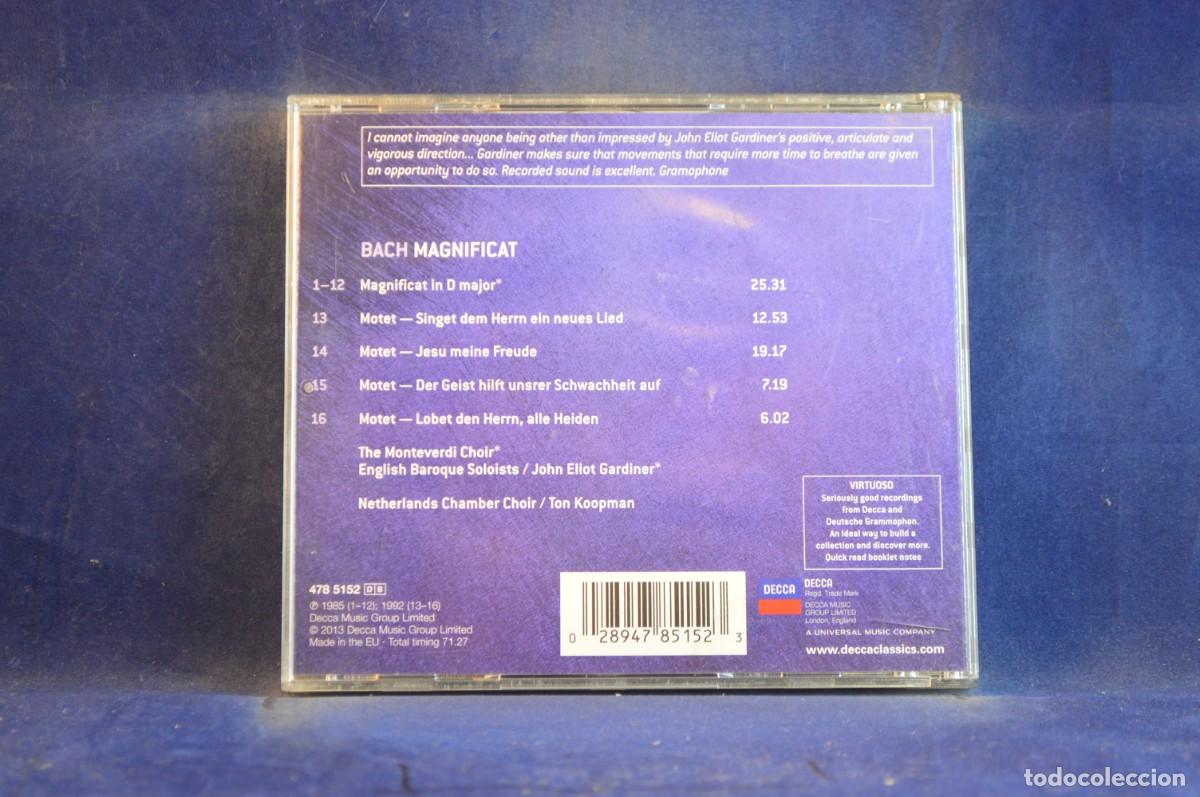CDs de m&uacute;sica: BACH MAGNIFICAT 4 MOTETS - CD - Foto 2