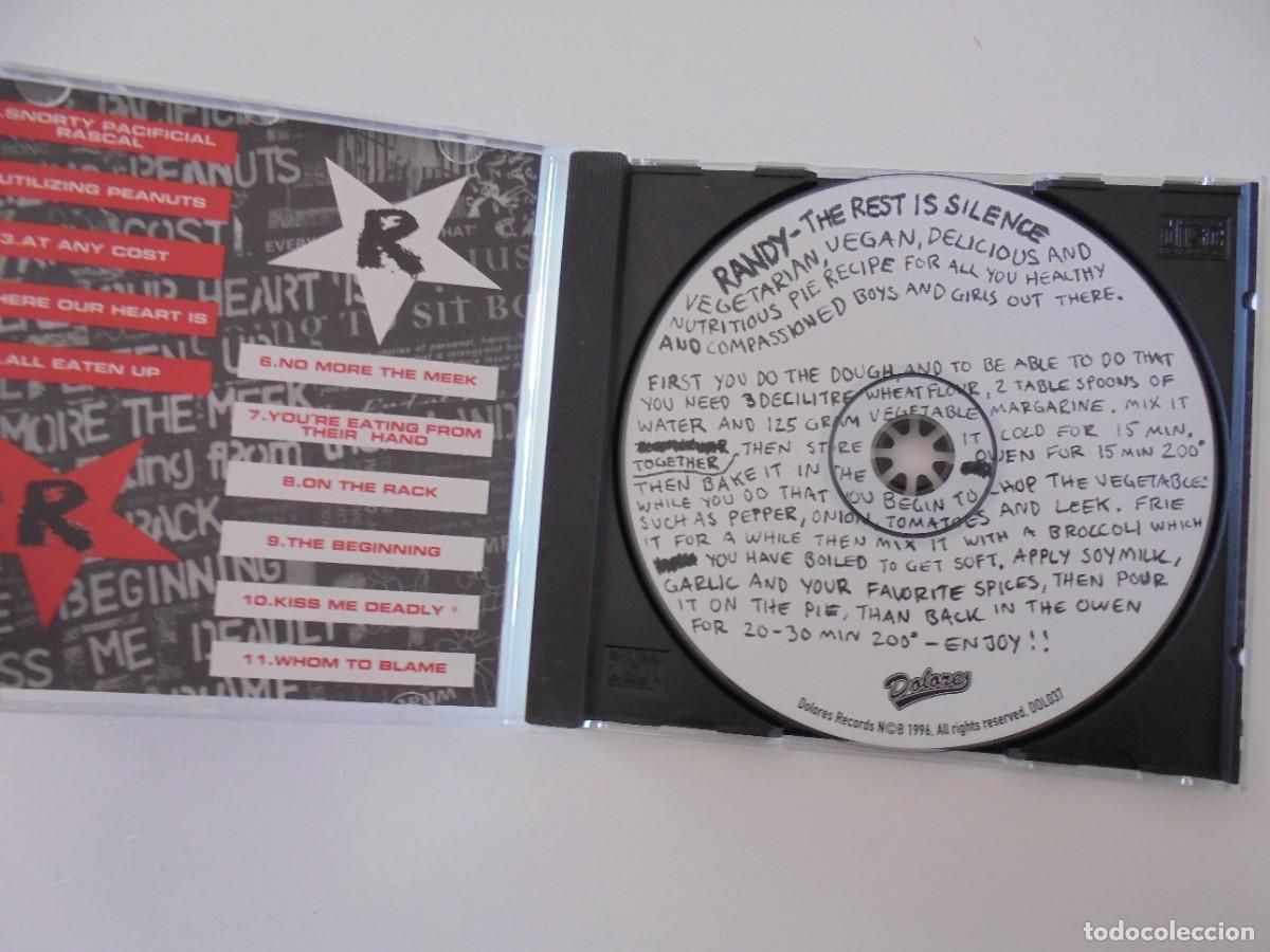 CDs de m&uacute;sica: RANDY. THE REST IS SILENCE. COMPACTO CON 11 TEMAS. - Foto 2