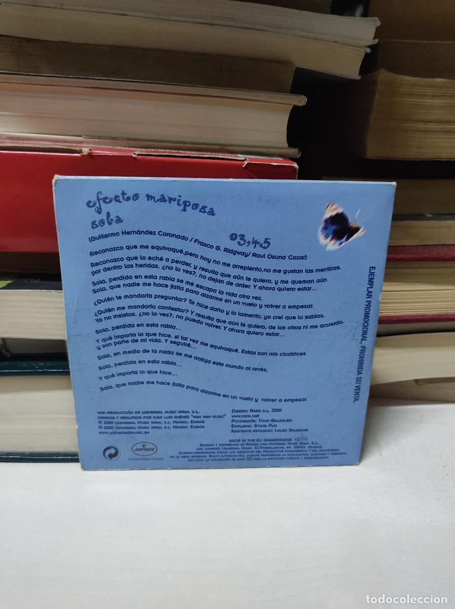 CDs de m&uacute;sica: Efecto Mariposa &ndash; Sola - Foto 2