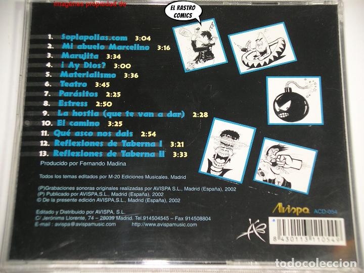 CDs de m&uacute;sica: Sublevados, Reflexiones de Taberna, CD Avispa 2002, Punk, Hard Rock - Foto 2