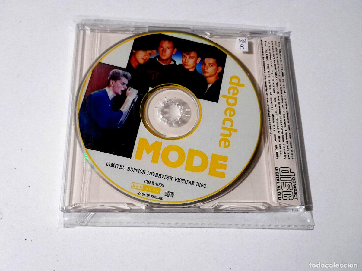 CDs de m&uacute;sica: DEPECHE MODE &rdquo;INTERVIEW PICTURE DISC&rdquo; CD SINGLE 1 TRACKS - Foto 2