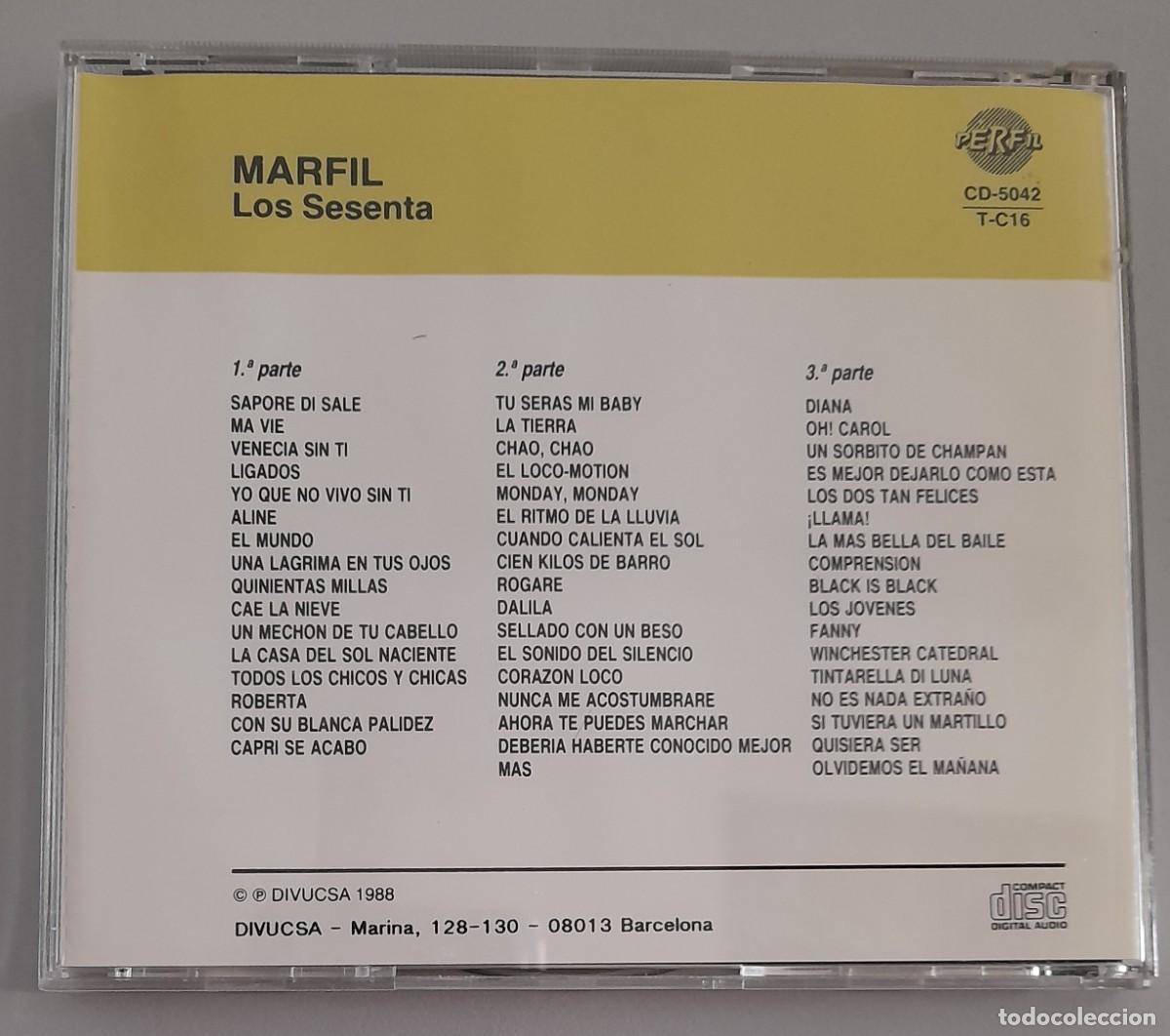 CDs de m&uacute;sica: MARFIL - LOS SESENTA - Foto 2