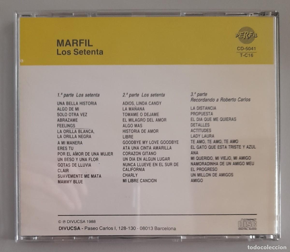 CDs de m&uacute;sica: MARFIL - LOS SETENTA - Foto 2