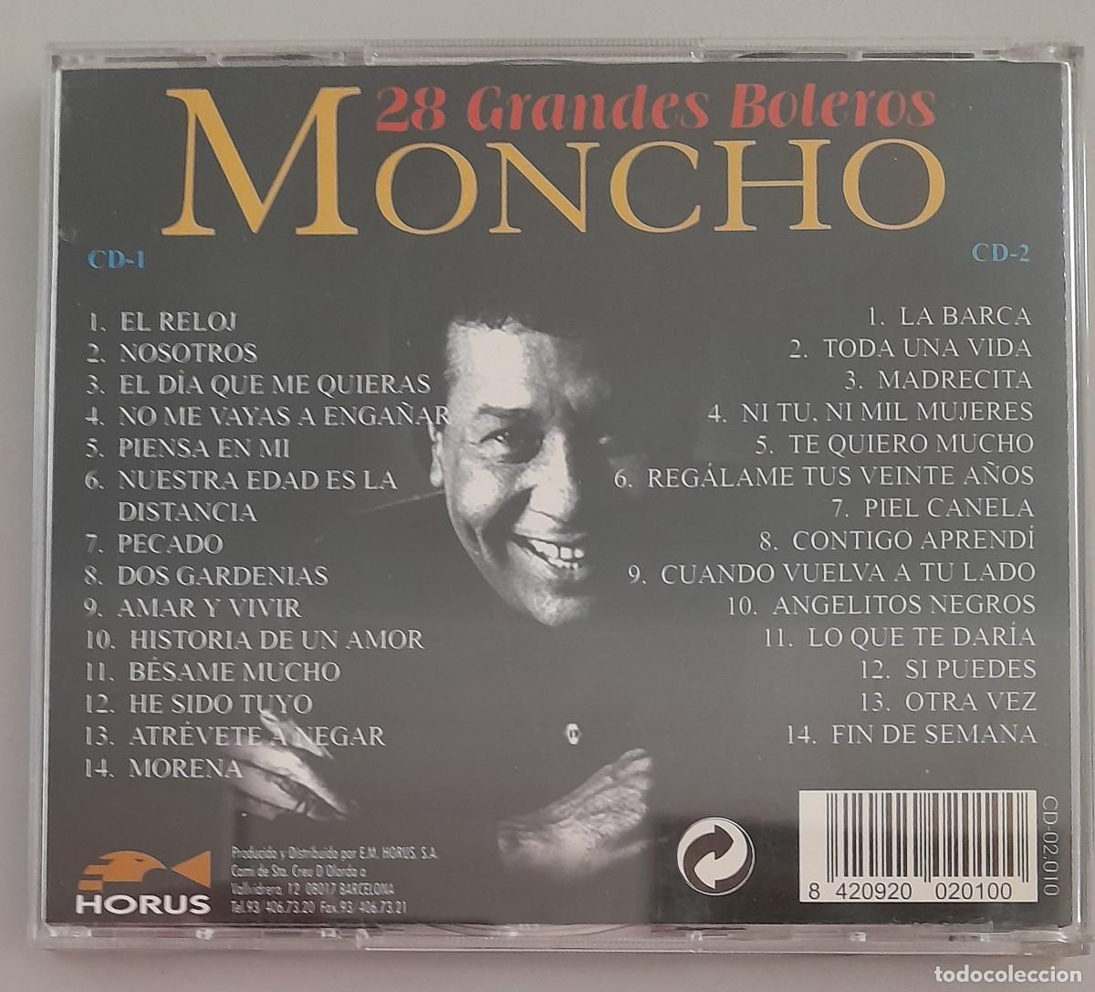 CDs de m&uacute;sica: MONCHO - 28 GRANDES BOLEROS - 2 CD,S - Foto 2