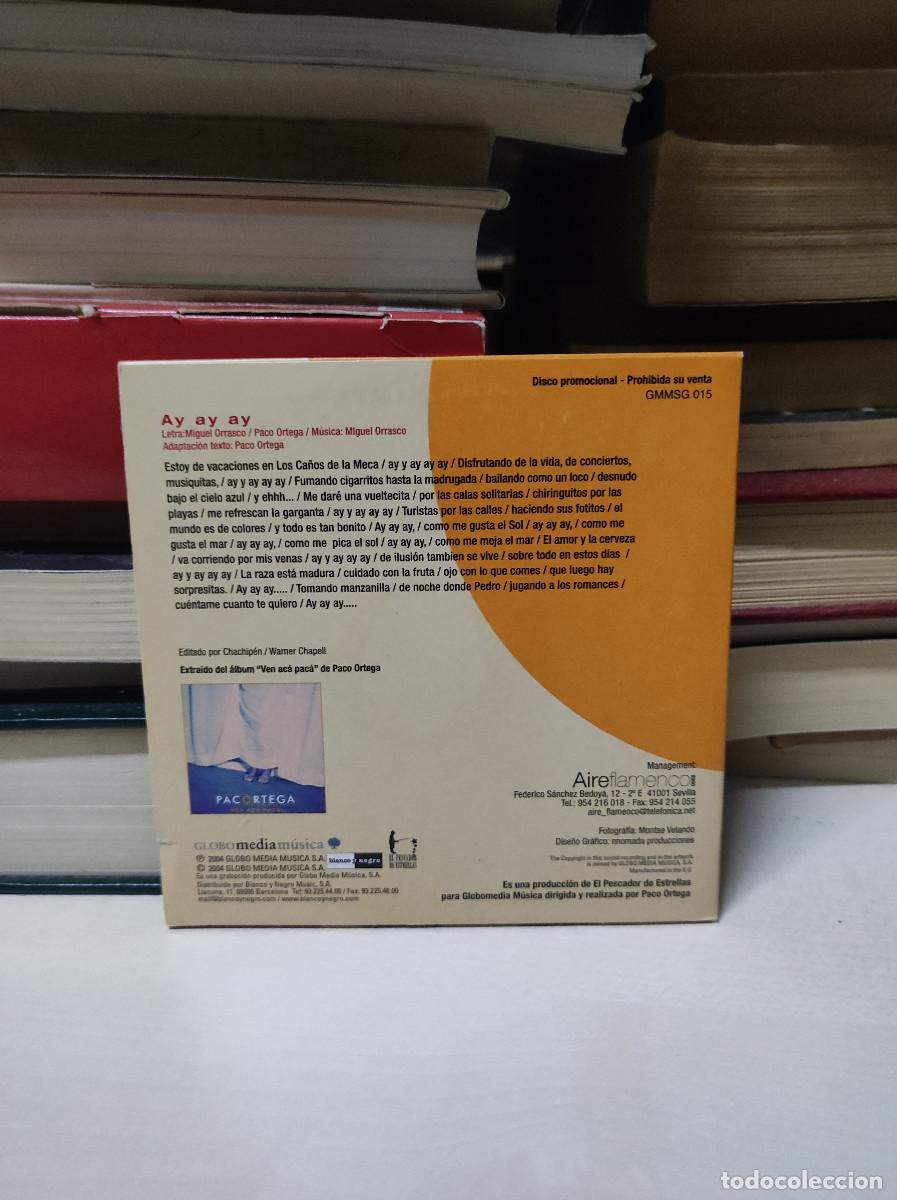 CDs de m&uacute;sica: PACO ORTEGA AY AY AY - Foto 2