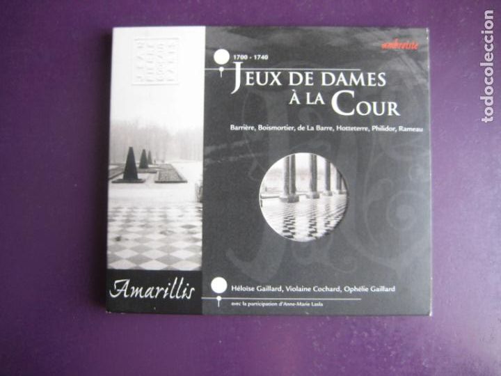 CDs de M&uacute;sica: RAMEAU, HOTTETERRE, BARRIERE, de la BARRE, ETC - JEUX DE DAMES A LA COUR - CD AMBROISE, BARROCO