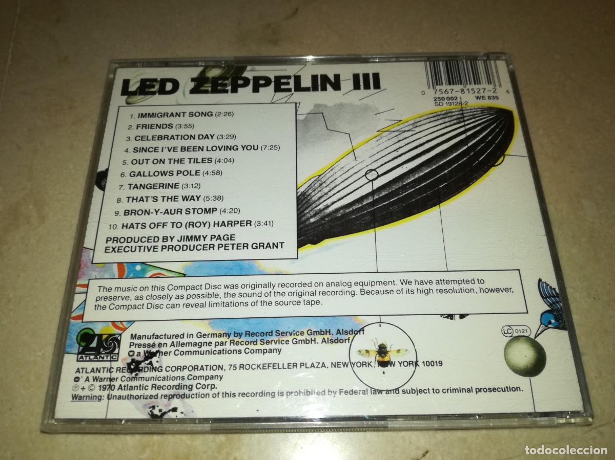 CDs de m&uacute;sica: LED ZEPPELIN III - Foto 2