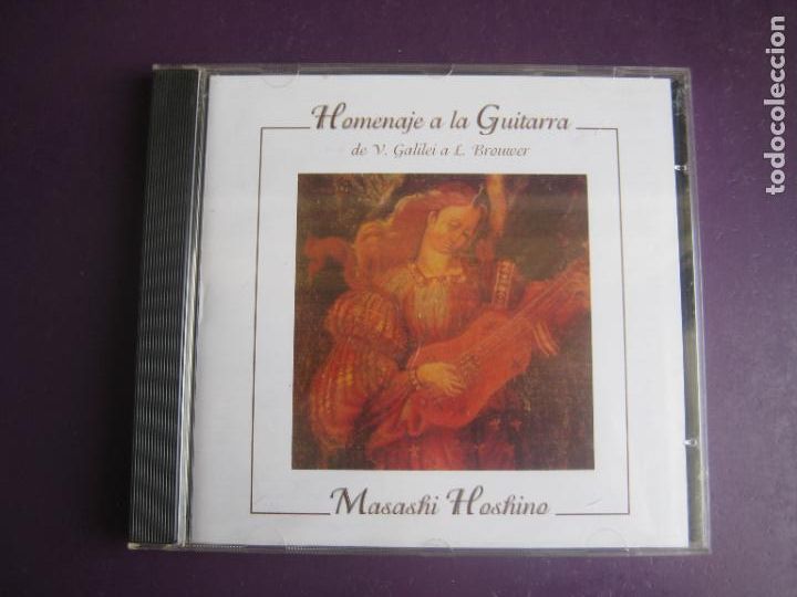 CDs de M&uacute;sica: MASASHI HOSHINO - HOMENAJE A LA GUITARRA DE GALILEI A BREWEER, BACH, SOR, TARREGA - CD NUEVO
