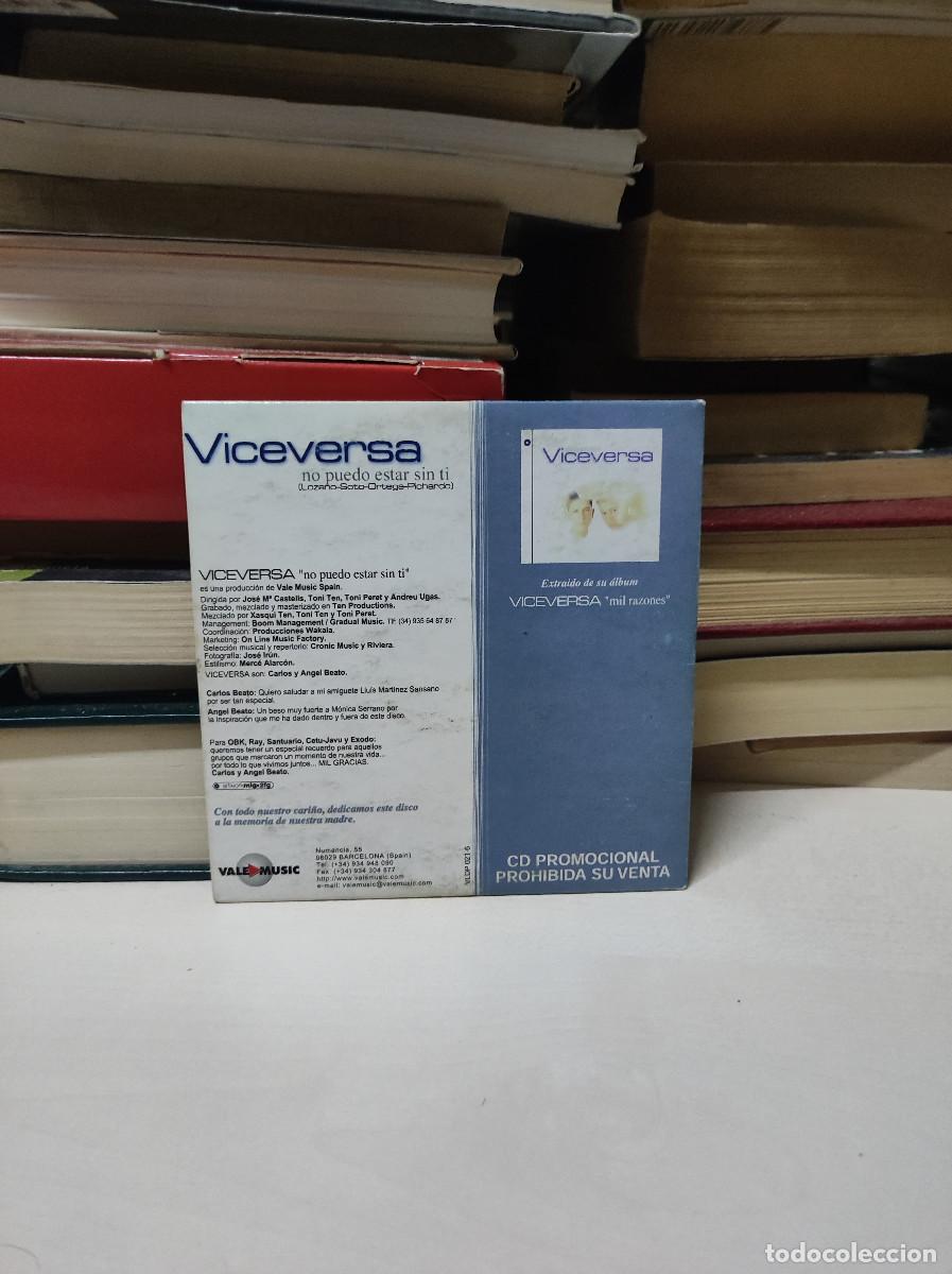 CDs de m&uacute;sica: Viceversa &ndash; No Puedo Estar Sin Ti - Foto 2