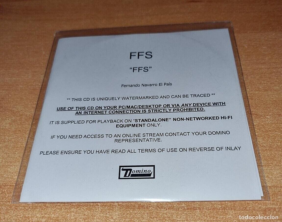 CDs de M&uacute;sica: FFS FRANZ FERDINAND SPARKS FFS CD ALBUM PROMO ESPA&Ntilde;A DEL A&Ntilde;O 2015 WATERMARKED 12 TEMAS