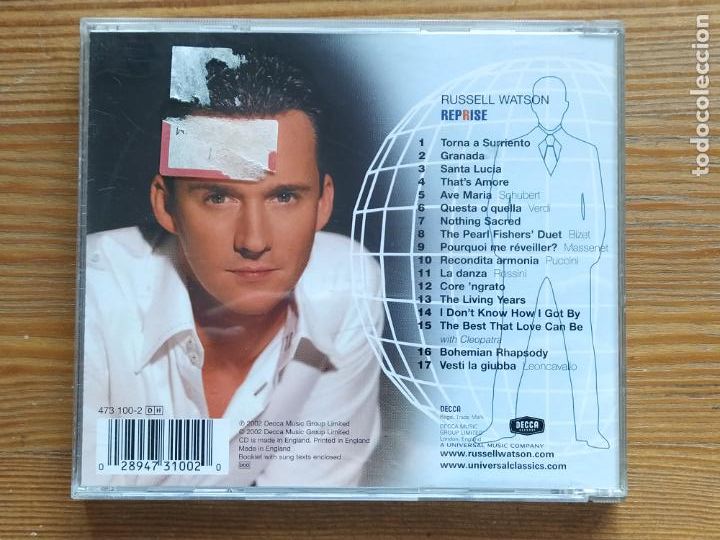CDs de m&uacute;sica: CD RUSSELL WATSON - REPRISE (031) - Foto 2