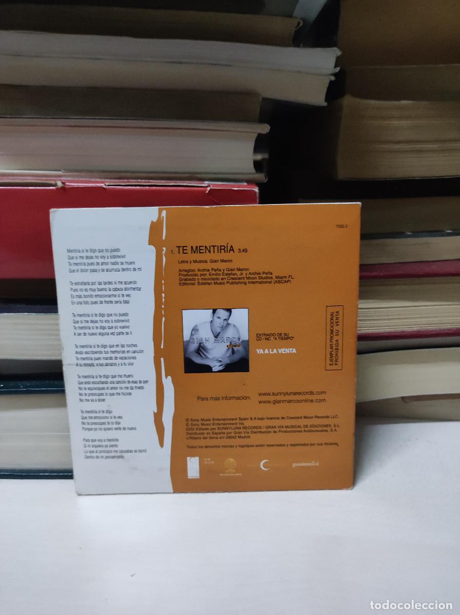 CDs de m&uacute;sica: Gian Marco &ndash; Te Mentir&iacute;a - Foto 2