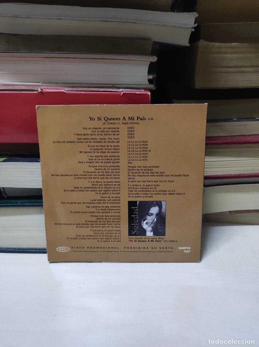 CDs de m&uacute;sica: Soledad &ndash; Yo Si Quiero A Mi Pa&iacute;s - Foto 2