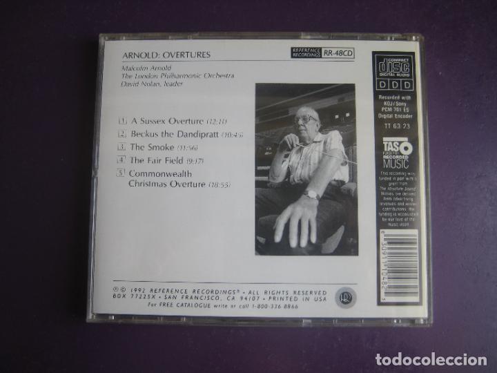 CDs de m&uacute;sica: Malcolm Arnold, FILARMONICA LONDRES, DAVID NOLAN &ndash; Overtures - CD REFERENCE, SIN USO - Foto 2