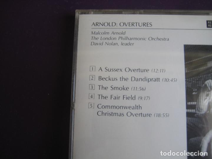 CDs de m&uacute;sica: Malcolm Arnold, FILARMONICA LONDRES, DAVID NOLAN &ndash; Overtures - CD REFERENCE, SIN USO - Foto 3