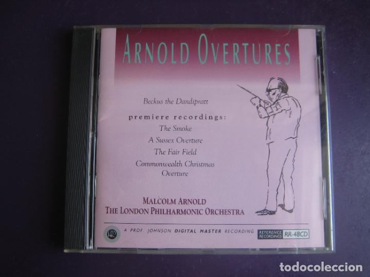 CDs de m&uacute;sica: Malcolm Arnold, FILARMONICA LONDRES, DAVID NOLAN &ndash; Overtures - CD REFERENCE, SIN USO - Foto 1