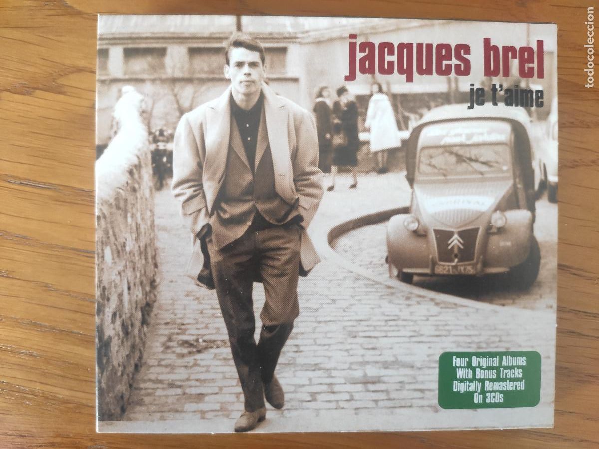 CDs de m&uacute;sica: Jacques BREL je taime 3 Cds - Foto 1