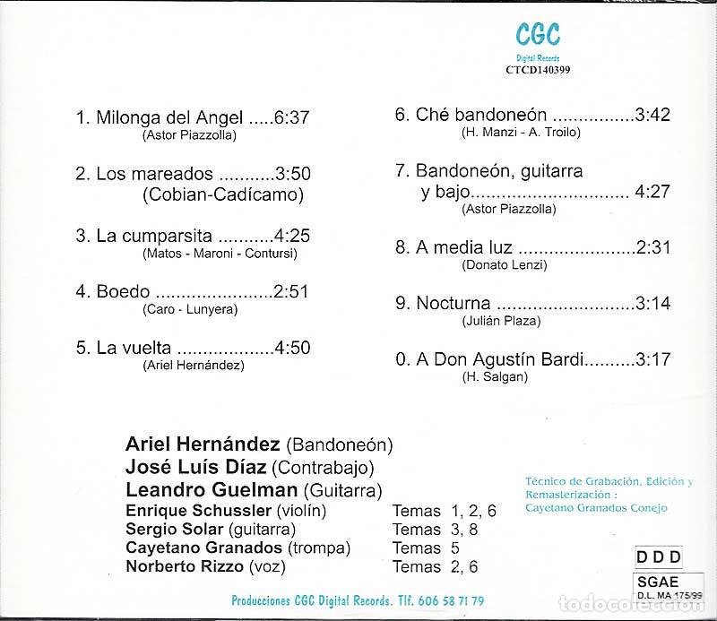 CDs de m&uacute;sica: Che Camerata - Tango. CD - Foto 2