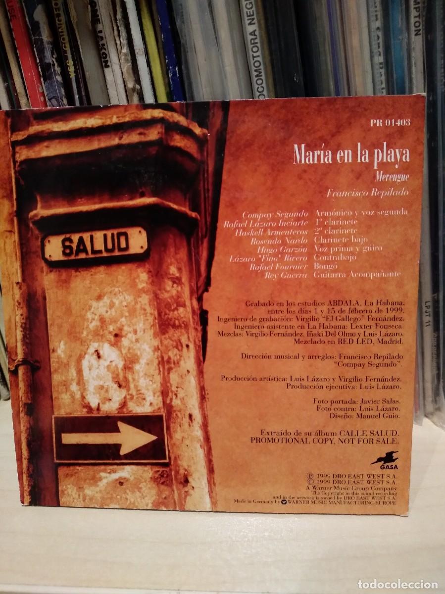 CDs de m&uacute;sica: Compay Segundo-Maria en la Playa-Cd Single Promo- - Foto 2