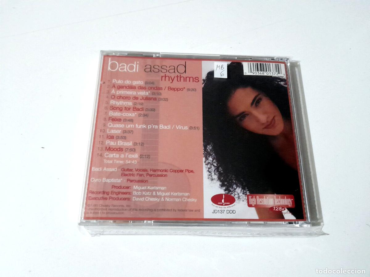 CDs de m&uacute;sica: BADI ASSAD &rdquo;RHYTHMS&rdquo; CD 14 TRACKS - Foto 2