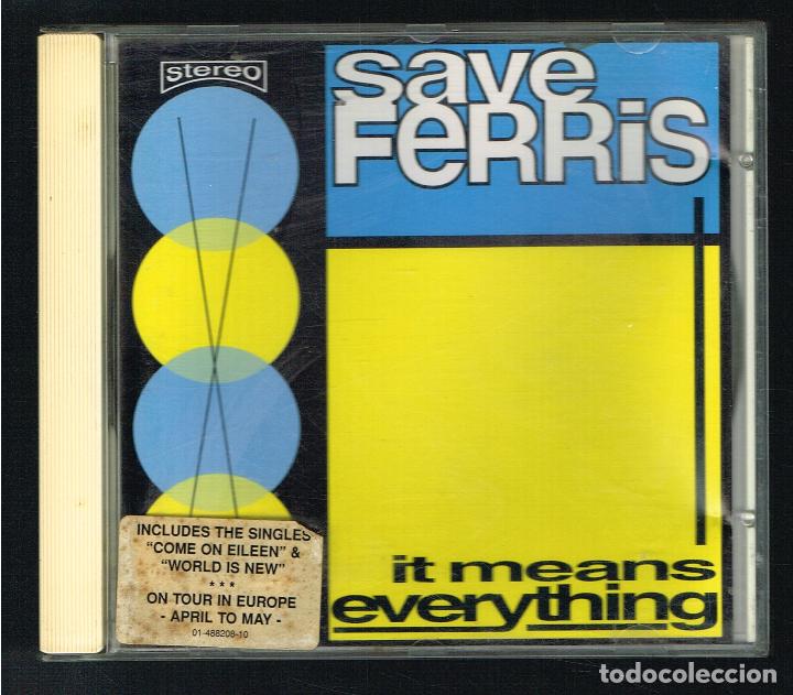 CDs de m&uacute;sica: SAVE FERRIS - IT MEANS EVERY THING - CD 1997 - Foto 1