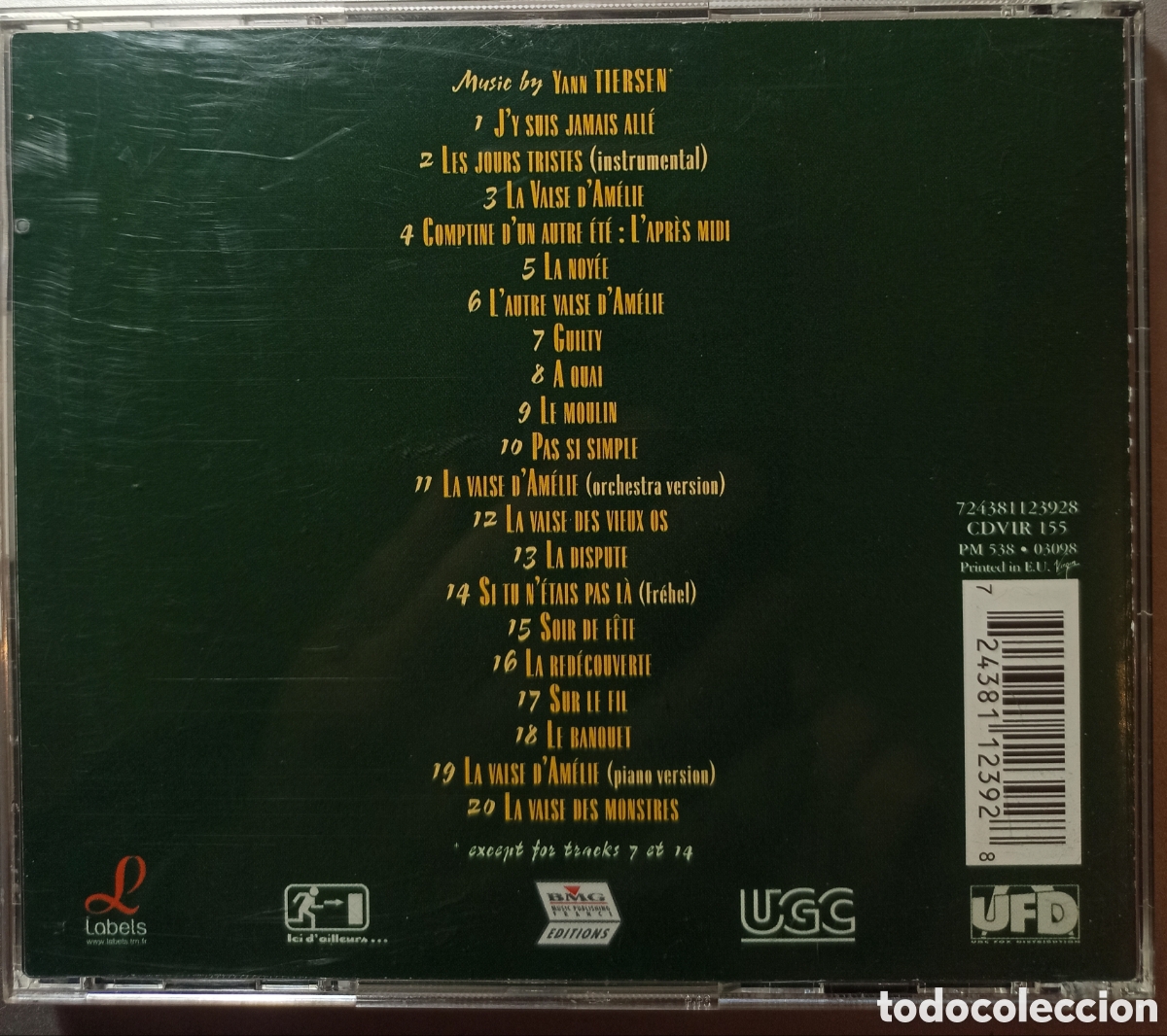 CDs de m&uacute;sica: Yann Tiersen&nbsp;&ndash;&nbsp;Amelie - Foto 2
